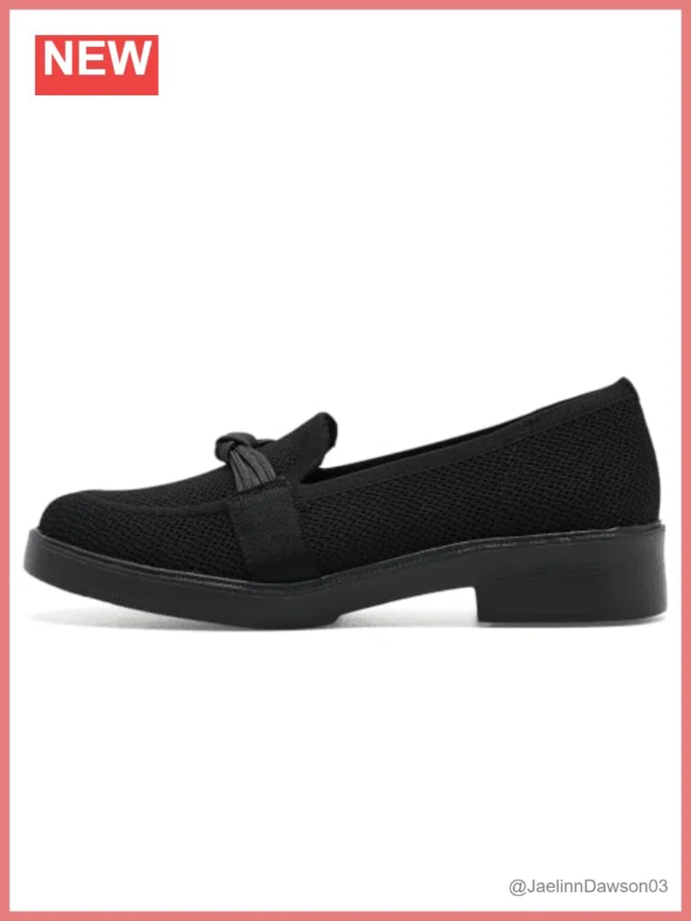 Stretch Fit Vegan Loafer with Knit Upper and Memory Foam Insole